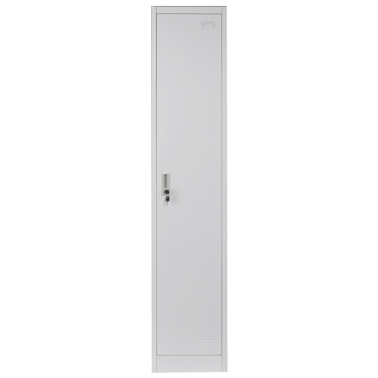 Single Door Steel Metal Wardrobe Locker With Clothes Hanger