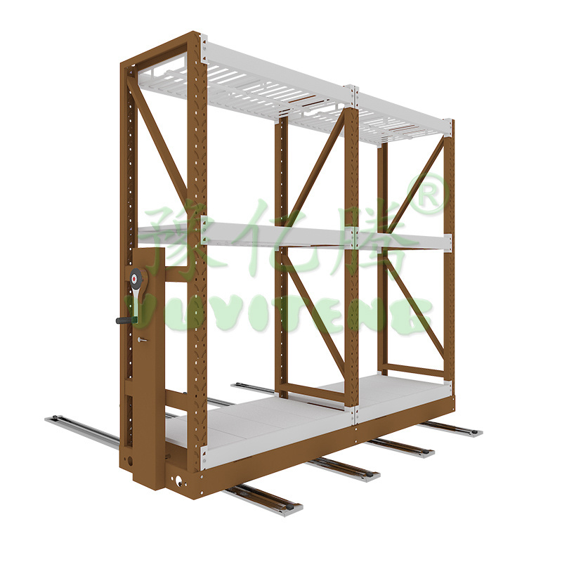 Heavy duty steel warehouse rolling shelving and racking system mobile storage rack