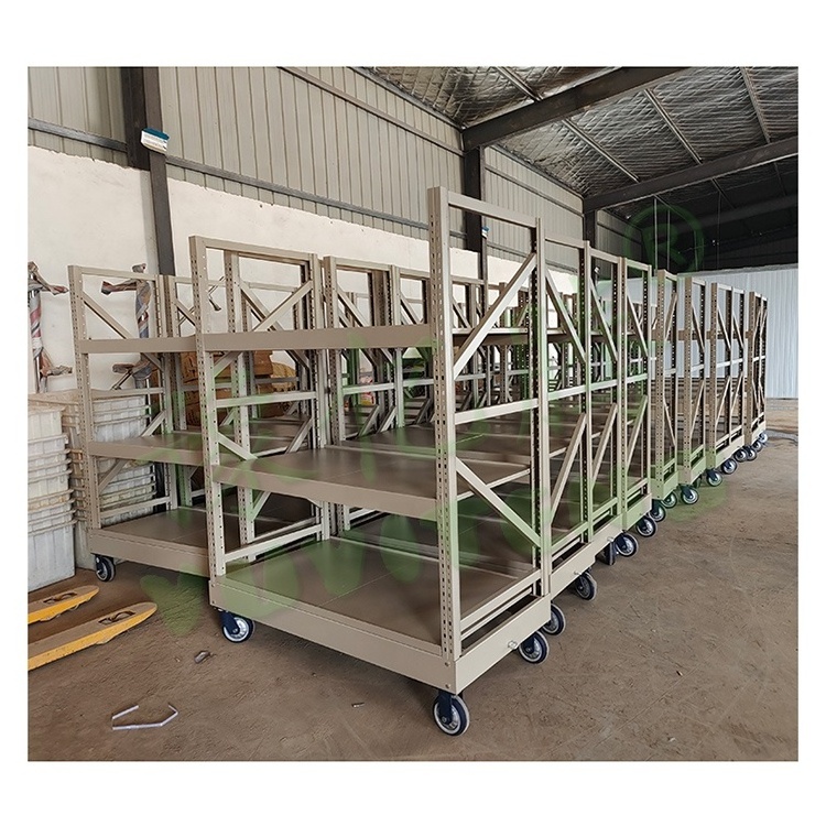 Hot Sale Horticultural Folding Flower Cart Greenhouse Transport 3 layer Flower Plant Pot Trolleys