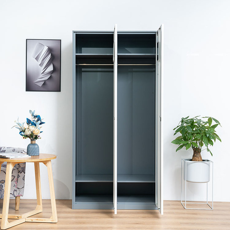 Small household things cupboard  sliding door closet bedroom clothes storage cabinet for rent room wardrobe