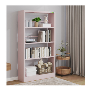 No door open metal shelf book filing cabinet balcony storage cabinet with 4 shelves without doors