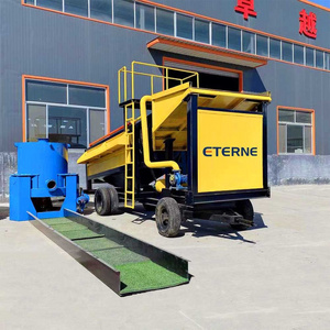 Africa hot sale small trommel 200 tph alluvial gold mine washing plant for sale