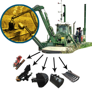 Amphibious Dredger 6.5m Dredging Depth with Cutter Pump