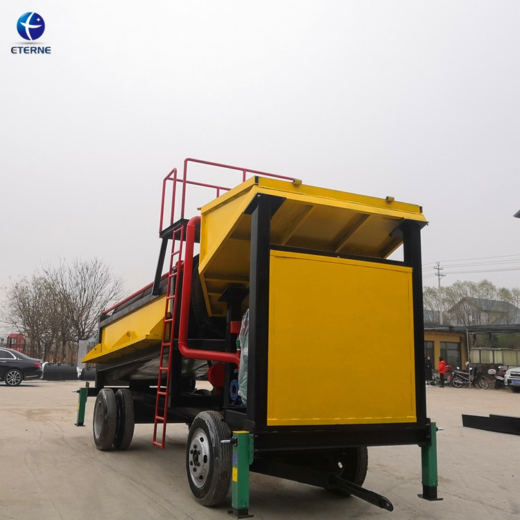 Small Scale Gold Mining Equipment Gold Sluice Box Carpet Washing Machine Concentrator Alluvial Gold Trommel Plant