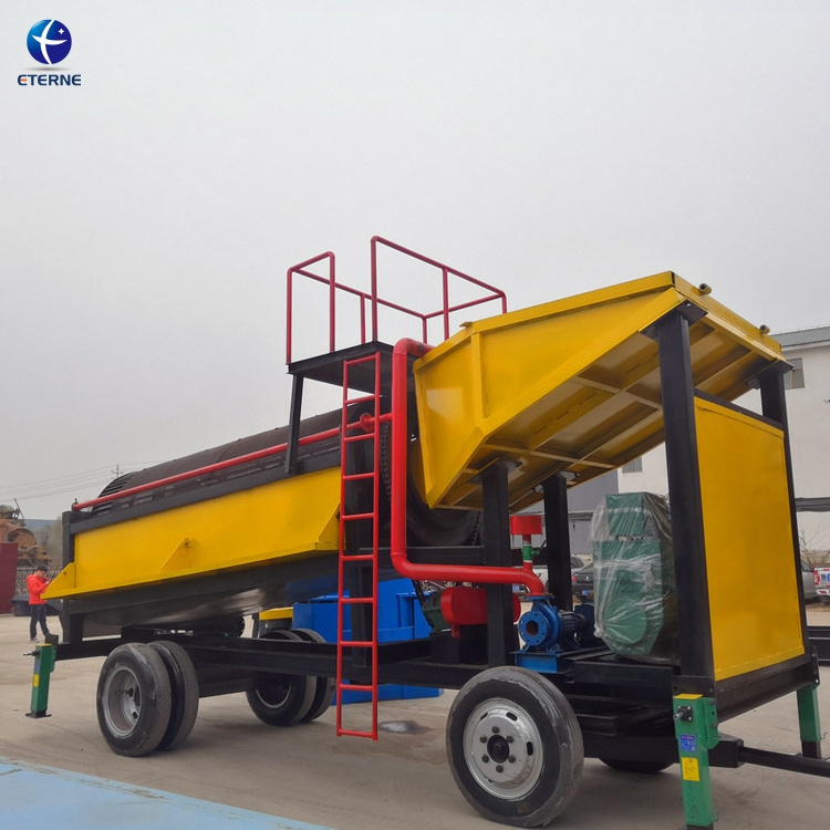 Small Scale Gold Mining Equipment Gold Sluice Box Carpet Washing Machine Concentrator Alluvial Gold Trommel Plant