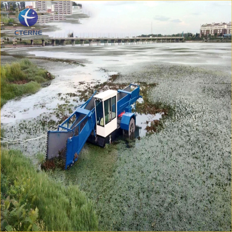 Seaweed Removal Boat Controlling Lake Weeds Cleaning River Machine