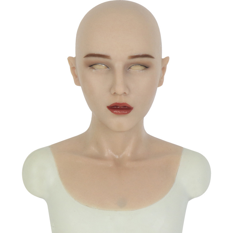 Custom Realistic Halloween Silicone Human Mask Female Face Mask For Crossdresser Transgender Drag Queen Sissy party