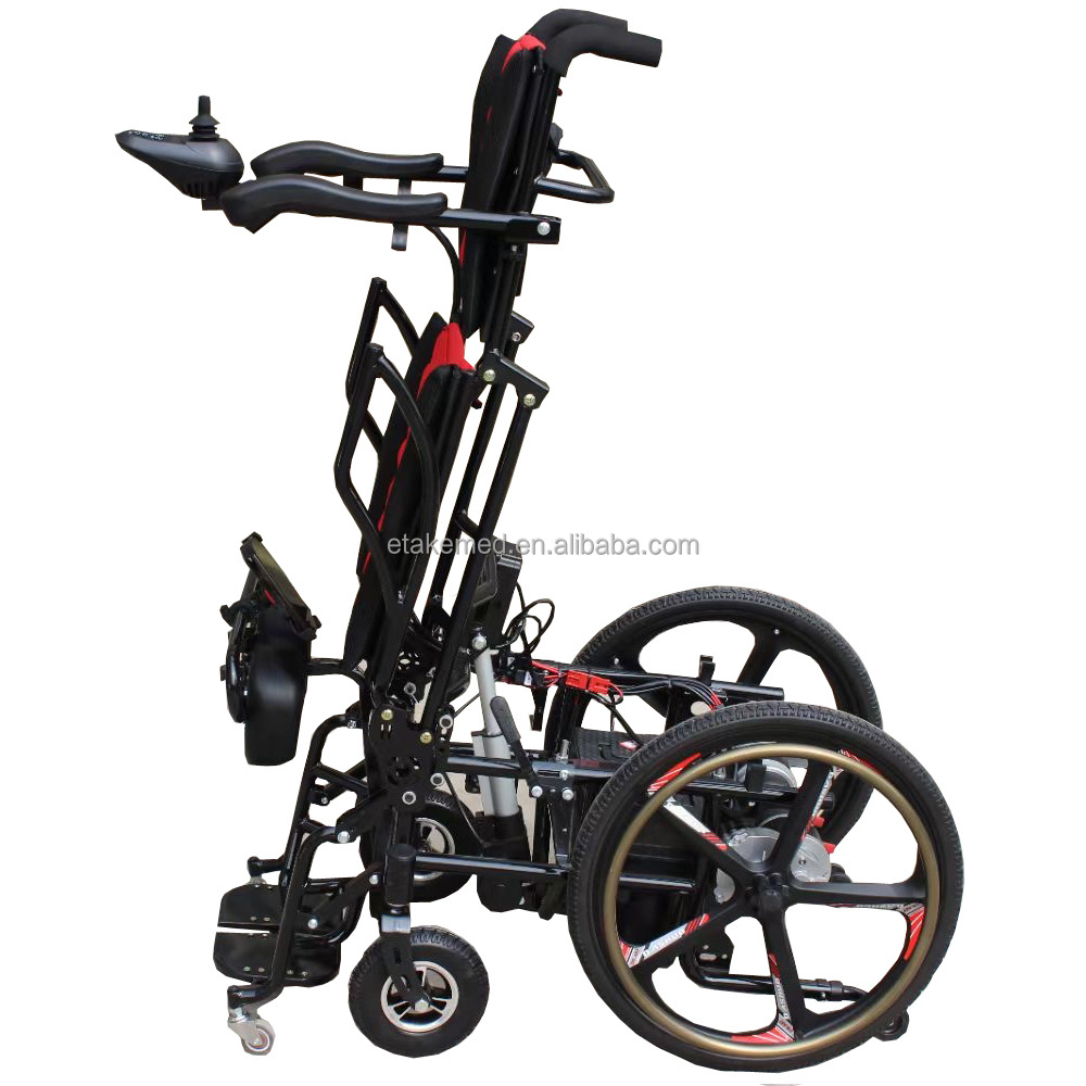 Manual and electric dual  mode standing up wheelchair Standing Power Wheelchair orthopedic wheelchair