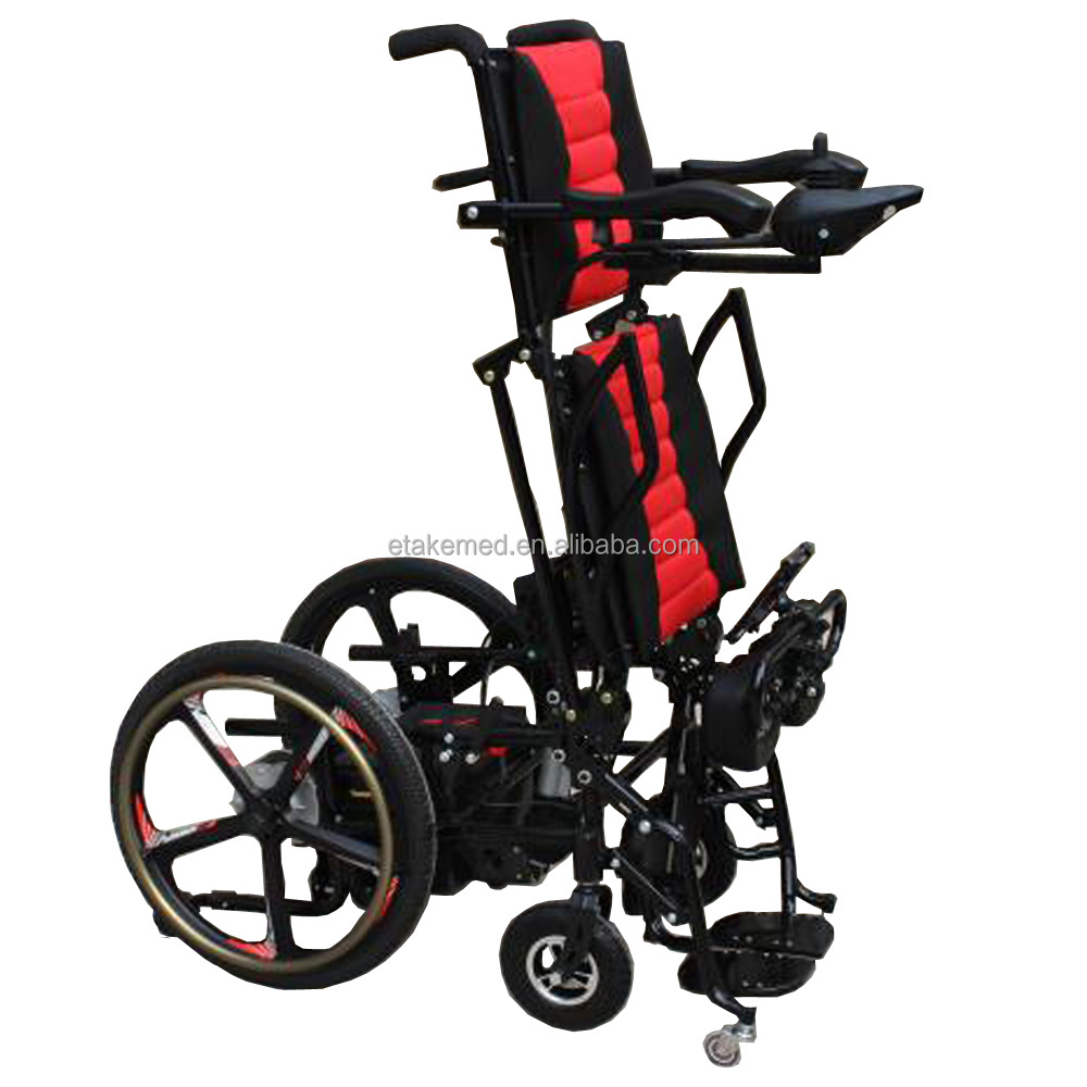 Manual and electric dual  mode standing up wheelchair Standing Power Wheelchair orthopedic wheelchair