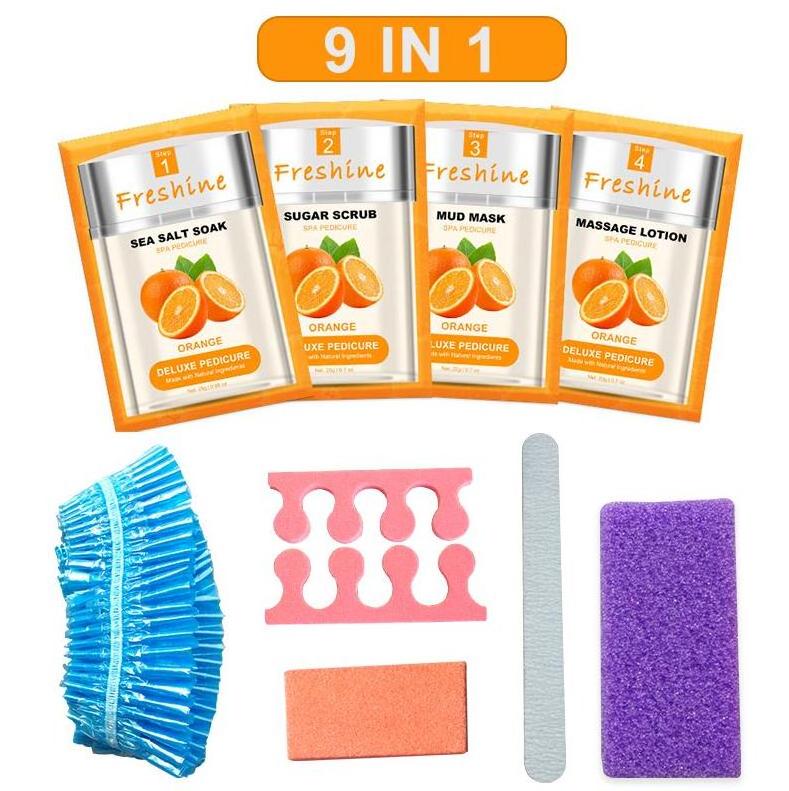 Pedicure Moisturizing Foot Lotion Disposable Pedi Foot Soak Kit Deluxe 10 In 1 Pedicure Spa Set Products Pedicure Liner Box