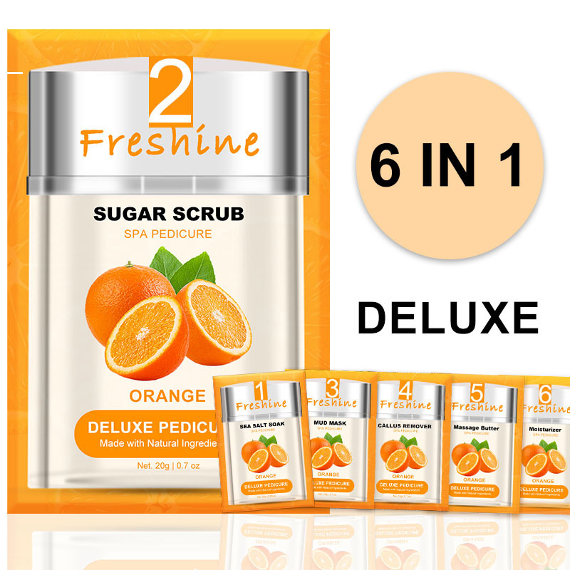 Exfoliating Sugar Scrub Pedicure Spa Products Pedi In A Box Deluxe 4 Step voeshine Organic Sugar Scrub Bulk Mud Masque Orange