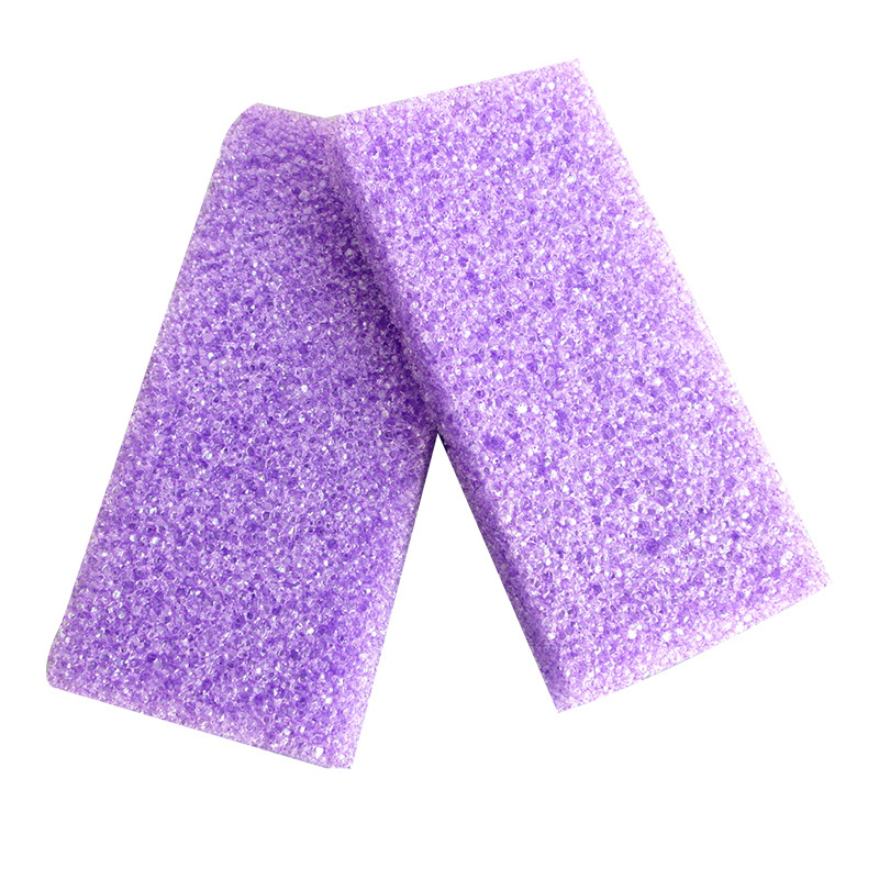 Purple disposable pumice sponge stone foot file callus remover for pedicure