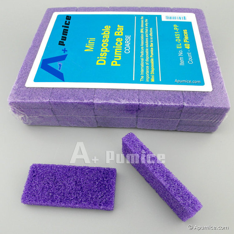 Nail Salon Disposable Pedicure Plastic Pumice Stone For Feet