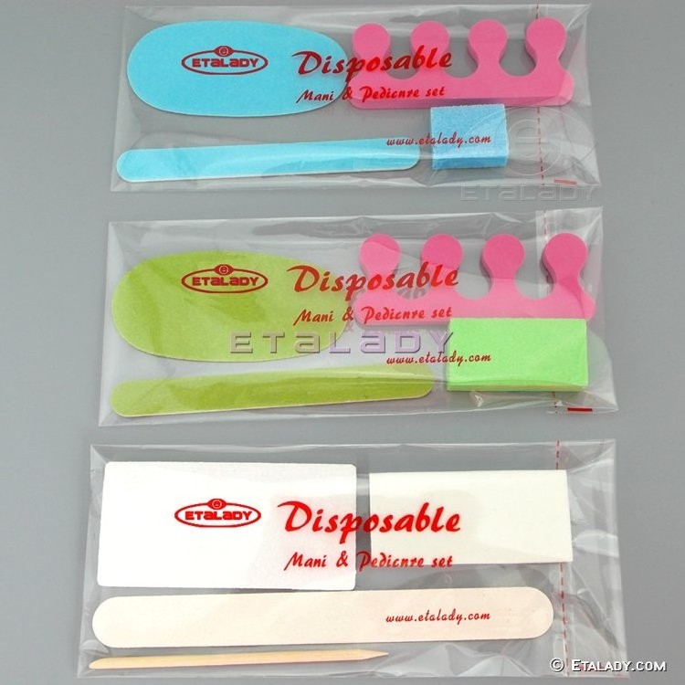 Disposable Pedicure Kit, Disposable Manicure Kit, Disposable Mani & Pedicure Set