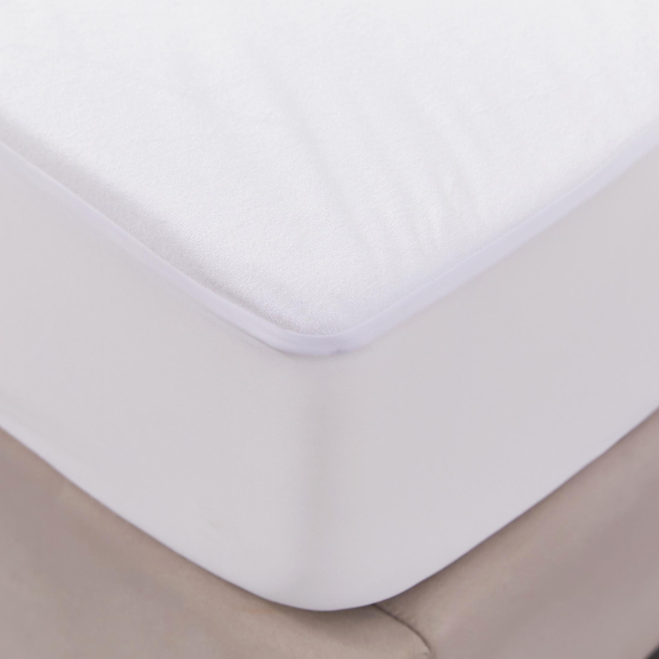 Wholesale Bamboo Terry Cloth Queen Size Water Proof Bed Cover Mattress Protector