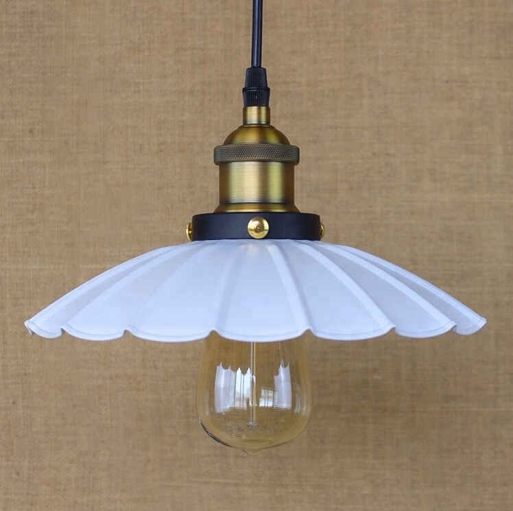 Nordic retro lamps and lanterns with single umbrella chandeliers lamp shades