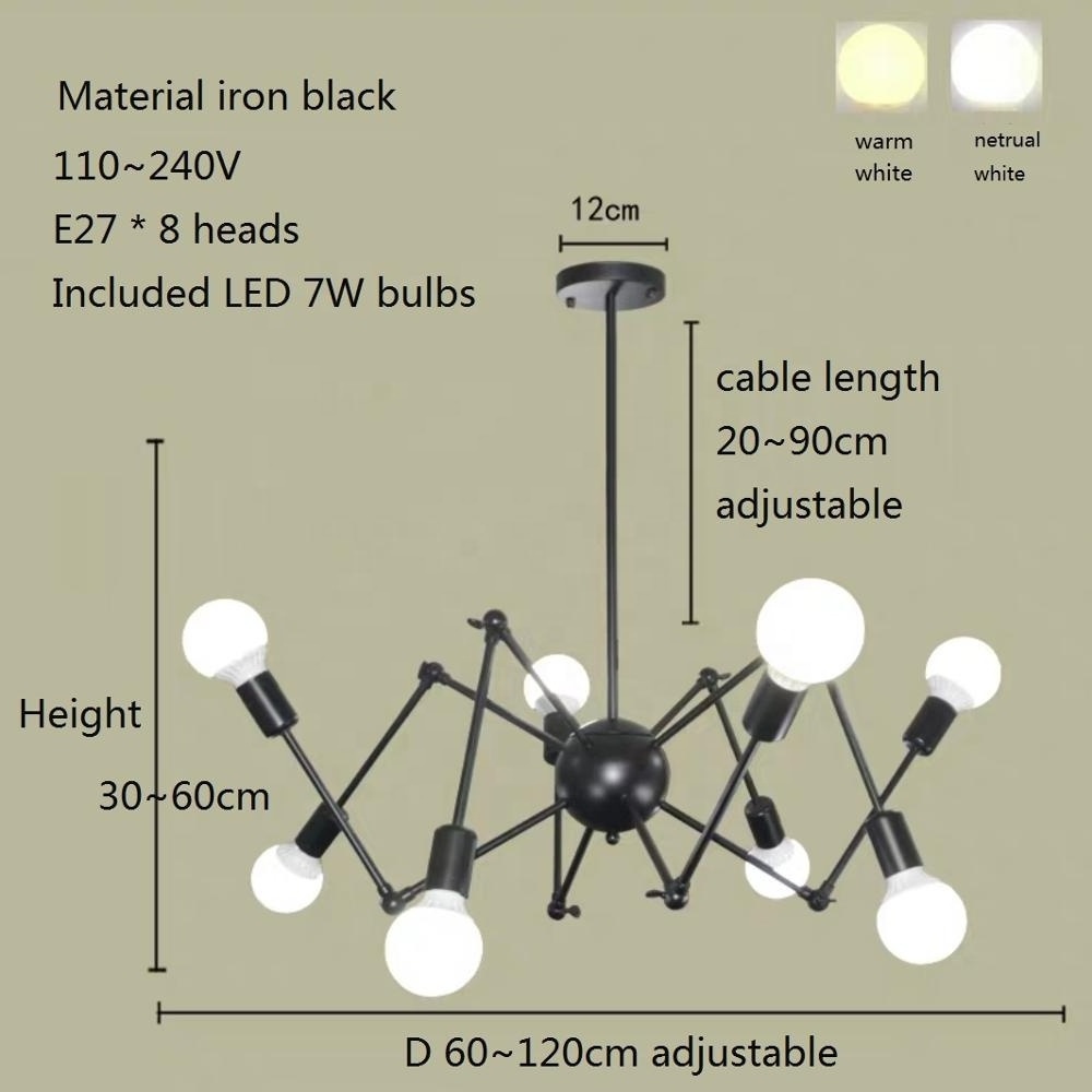 Iron glass modern magic ball lamps large chandelier lighting iron chandelier lighting sputnik chandelier