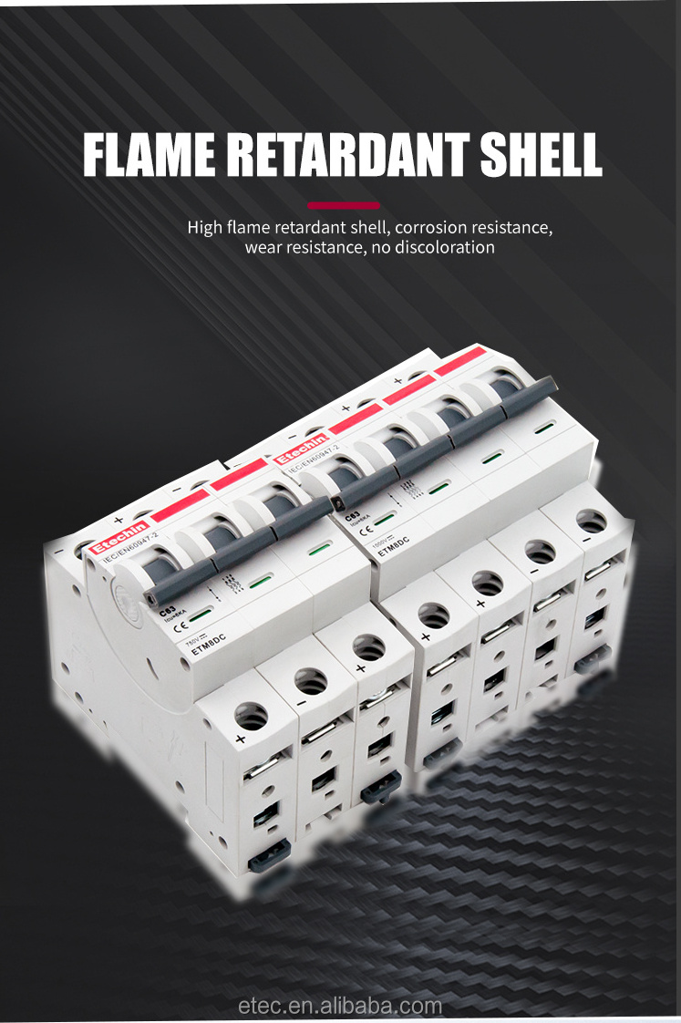 DC types of mini circuit breaker 4pole c20 mini circuit breaker16AMP 415v miniature circuit breaker