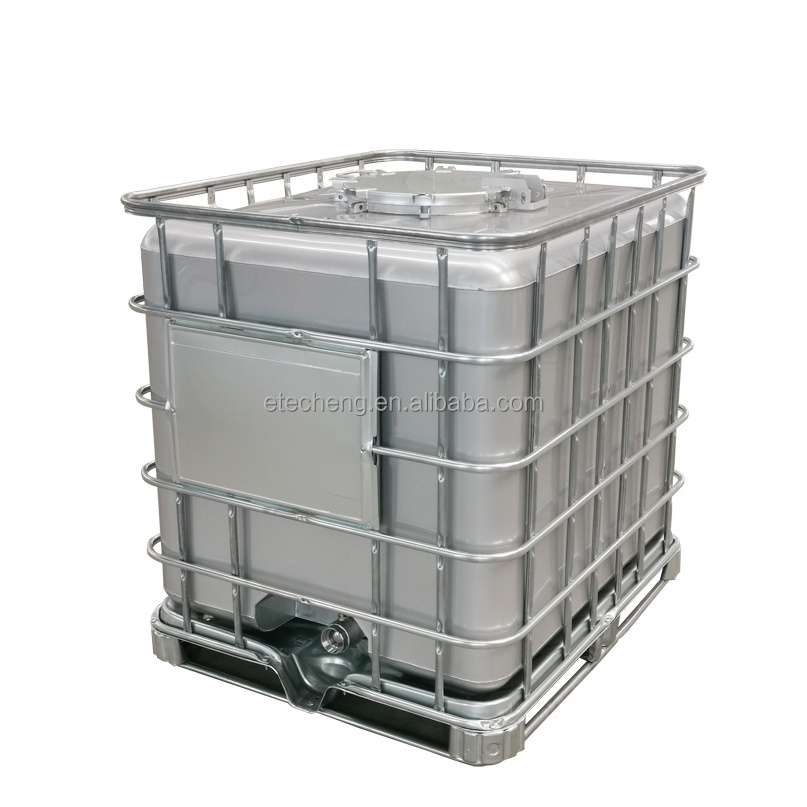 1000L Stainless Steel Chemical Acid Storage IBC Tank Intermediate Bulk Container Cubic Tank For Dangerous Liquid