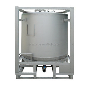 1000L Industrial Raw Water Storage Tank Circular Stainless Steel Tank