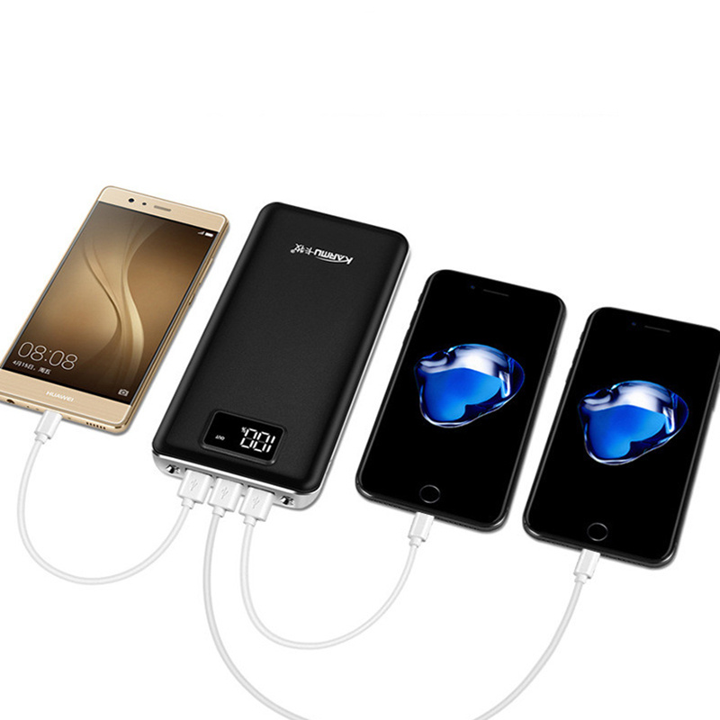 Smart fashion screen custom logo design phone usb battery 30000mah charger power bank 50000mah