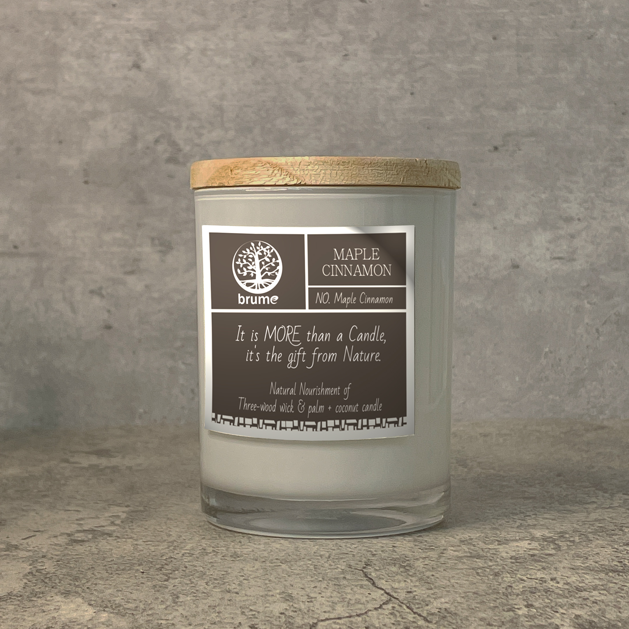 OEM Maple Cinnamon Scented Candle (Maple Cinnamon Essential Oil)