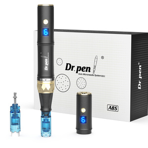 Professional microneedling machine Dr.pen A8S  Black&Gold 2023 latest  wireless with Anti-backflow cartridges