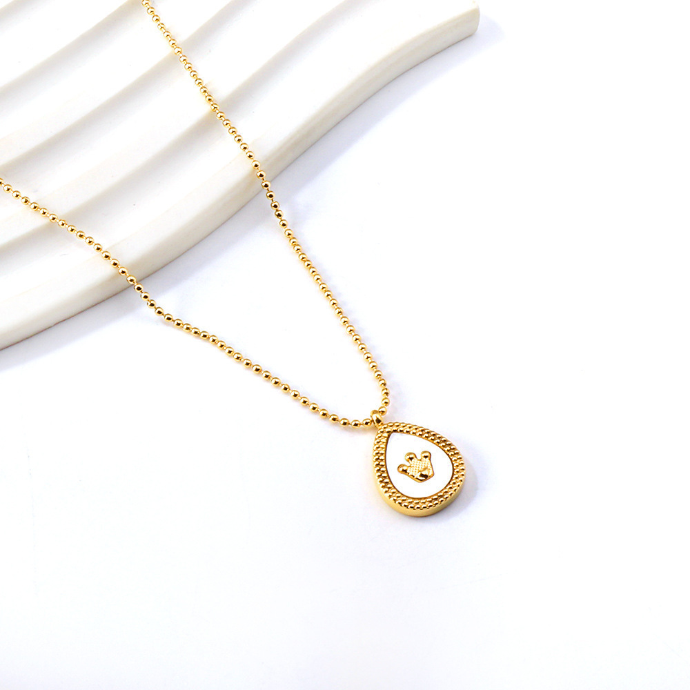 Luxury Moon Pendant Necklace Low Price Fashion 316L Stainless Steel Statement Retro Moon Necklace Charms Chains Bulk