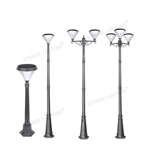 deck spikes garden outside outdoor led spot solar portable Aluminum PC waterproof ip66 decorative solar garden lights