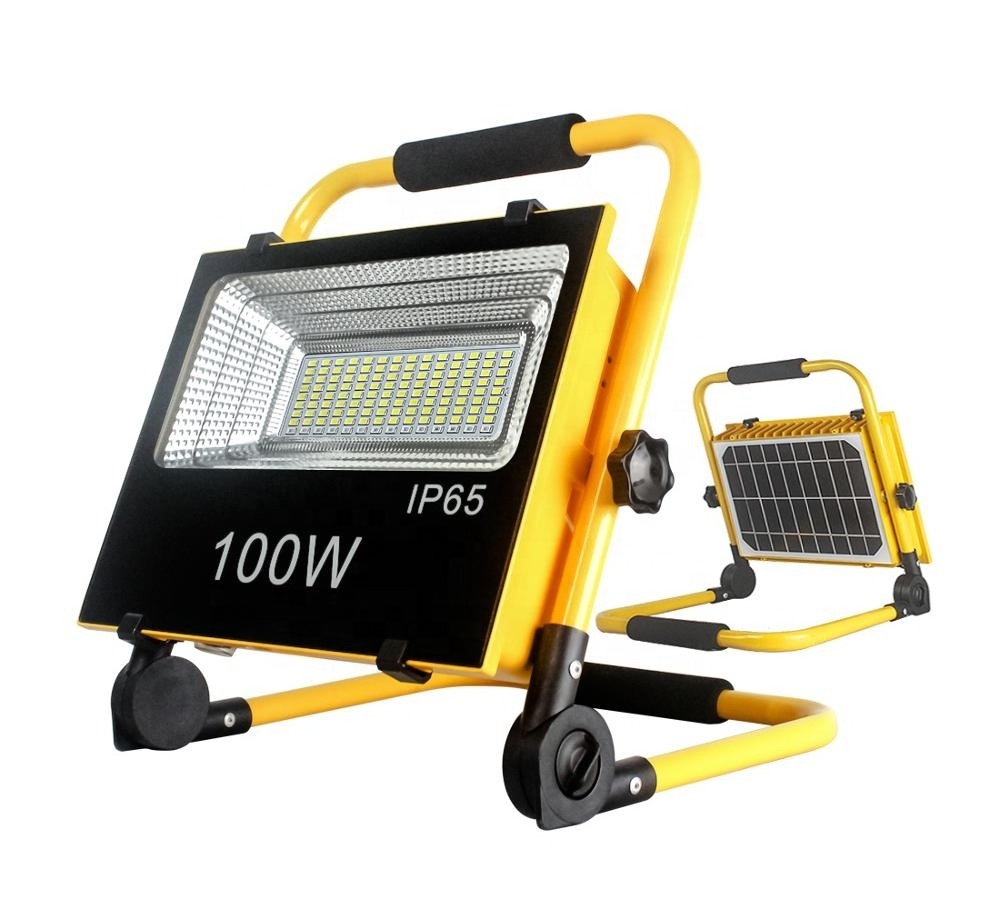 Portable Lamp Led 100 W Camping Solar Lantern Light