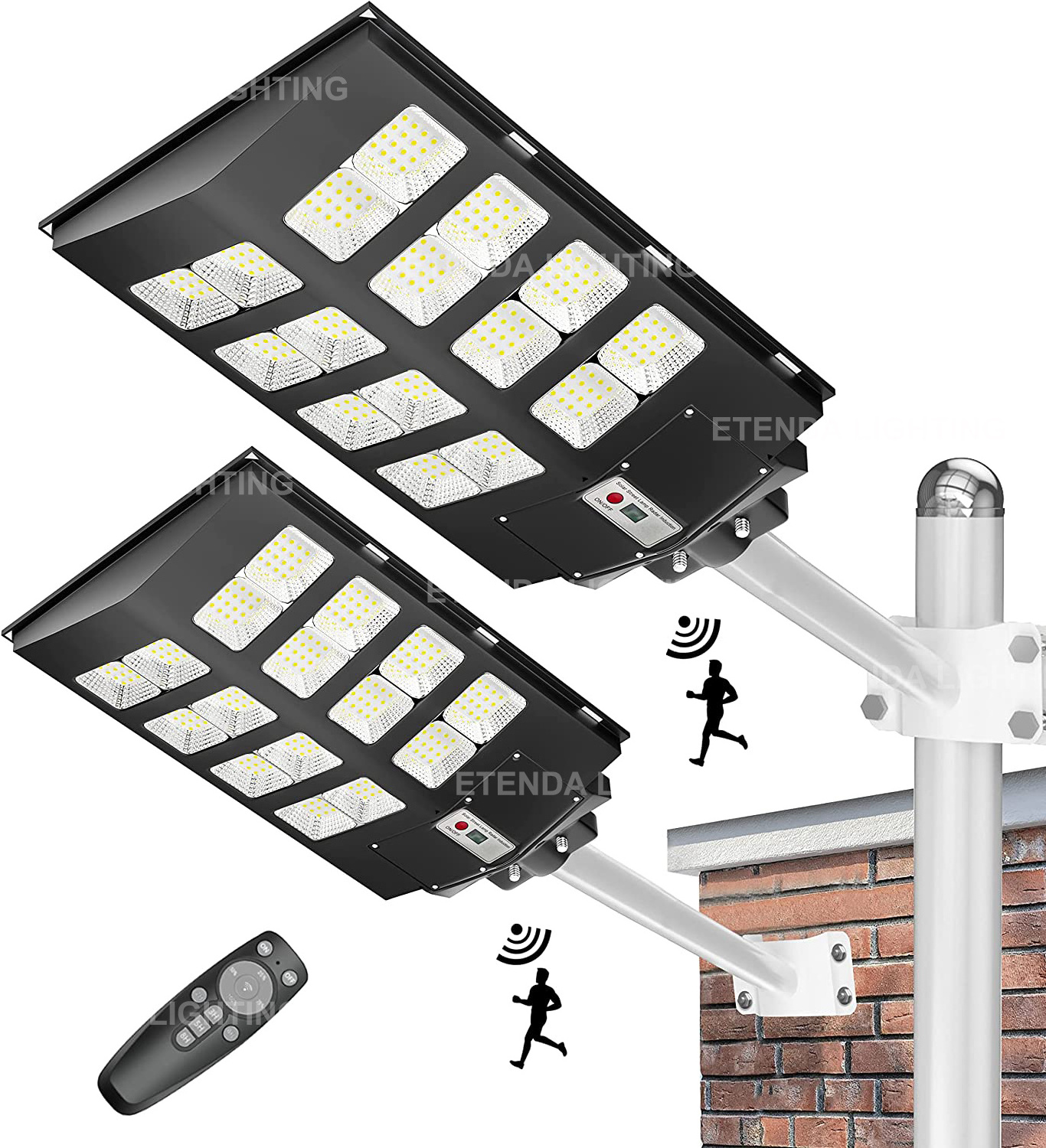 600w 800w 1000w 1500w Solar Panel Led Street Light With Auto Dimming Control Ip65 Waterproof All In One Solar Street Light