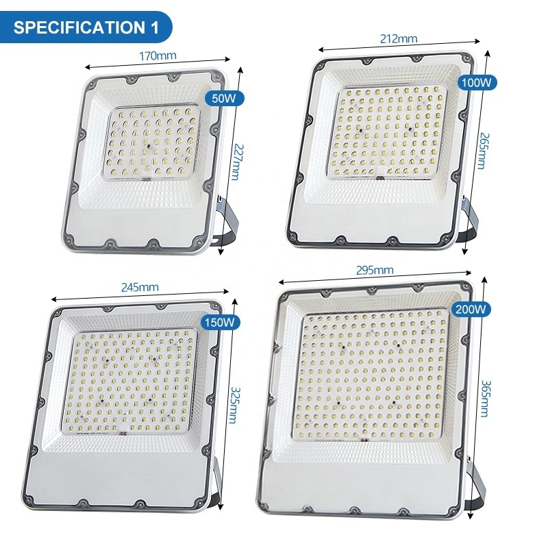 High Quality Warm White Fixtures 50W 100W 150W 200W Garden IP67 Outdoor Waterproof Led Flood Light