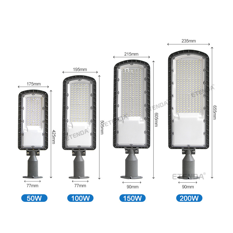 IP65 Die casting aluminium 150w Led Street Light 100LM/W Anti surge 4KV Parking Light Outdoor street lamp