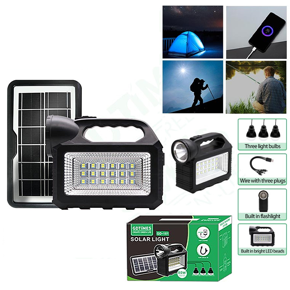 6000mah Mini Solar Lighting Kit Lithium Batteries Portable Solar Energy System Generator With Fm/Btooth For House