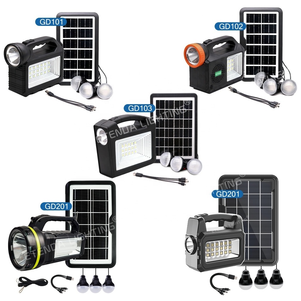 Rechargeable light solar panel system 9000mAh high quality mini solar light kit with MP3/USB flash player/TF/blue tooth