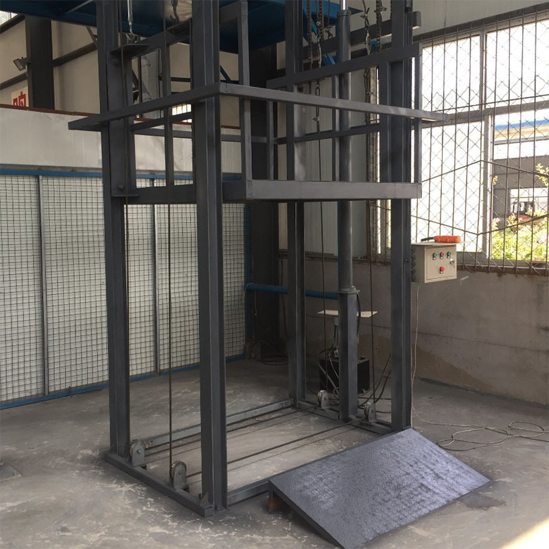 Top sale indoor outdoor used guide rail elevator cargo lift for sale