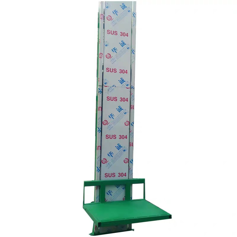 Top sale indoor outdoor used guide rail elevator cargo lift for sale