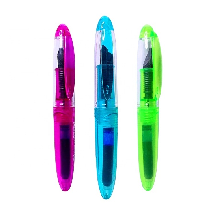 Customized Pocket Fountain Pen Student Fountain Pen with ink cartridge