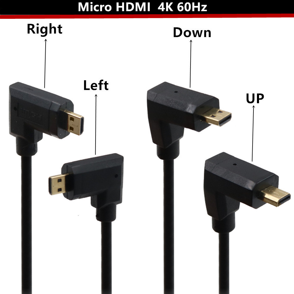 OEM ODM Super Extreme Slim High Speed HDM coiled Cable 4K*2K OD3.2mm HDMI Male to micro HDM cable 1.2M