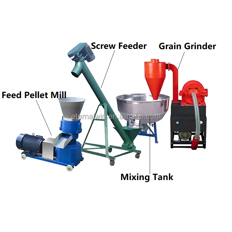 Cheap Flat Die Diesel/Electric/PTO Small Chicken Poultry Animal Feed Mill for Cow Pig Livestock