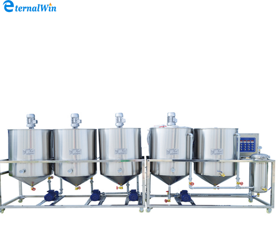 refined machinery of corn oil/crude oil palm oil refining machine