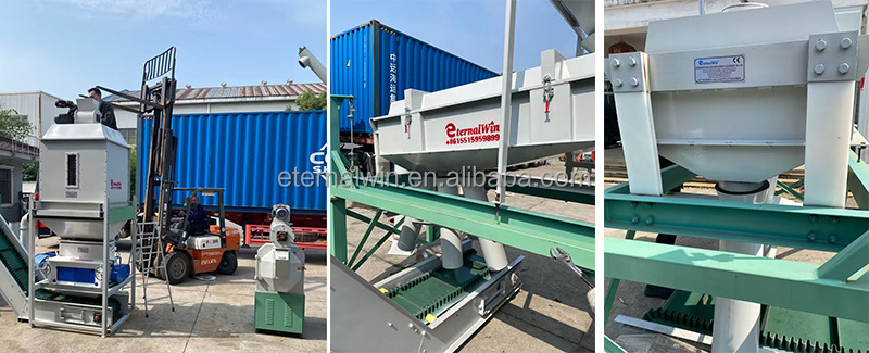 poultry equipment 5 ton chicken farming animal food pellet line poultry cattle pig feed pressing pellets pelletizer making line