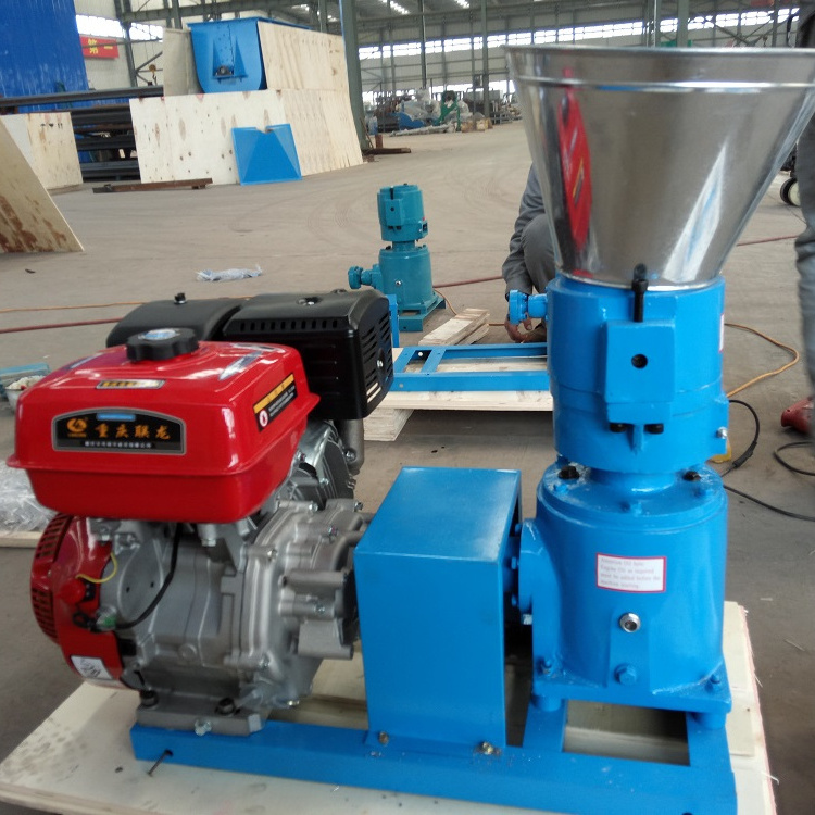 100kg/h - 500kg/h poultry feed making machine diesel engine animal feed pellet machine for pellet feed manufacturing plant