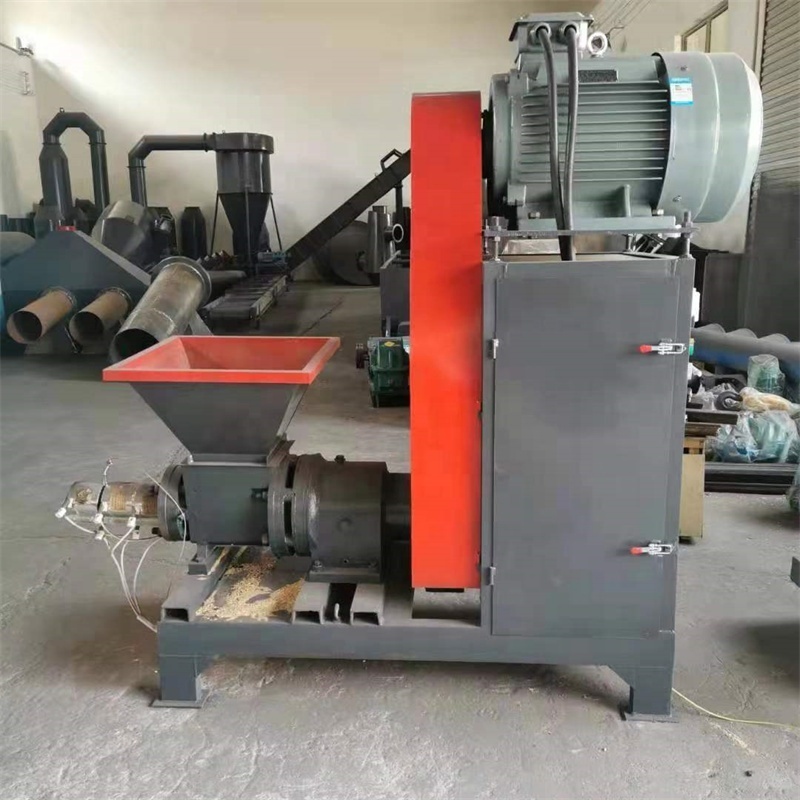 dung cardboard fire wood sawdust briquette charcoal making machine