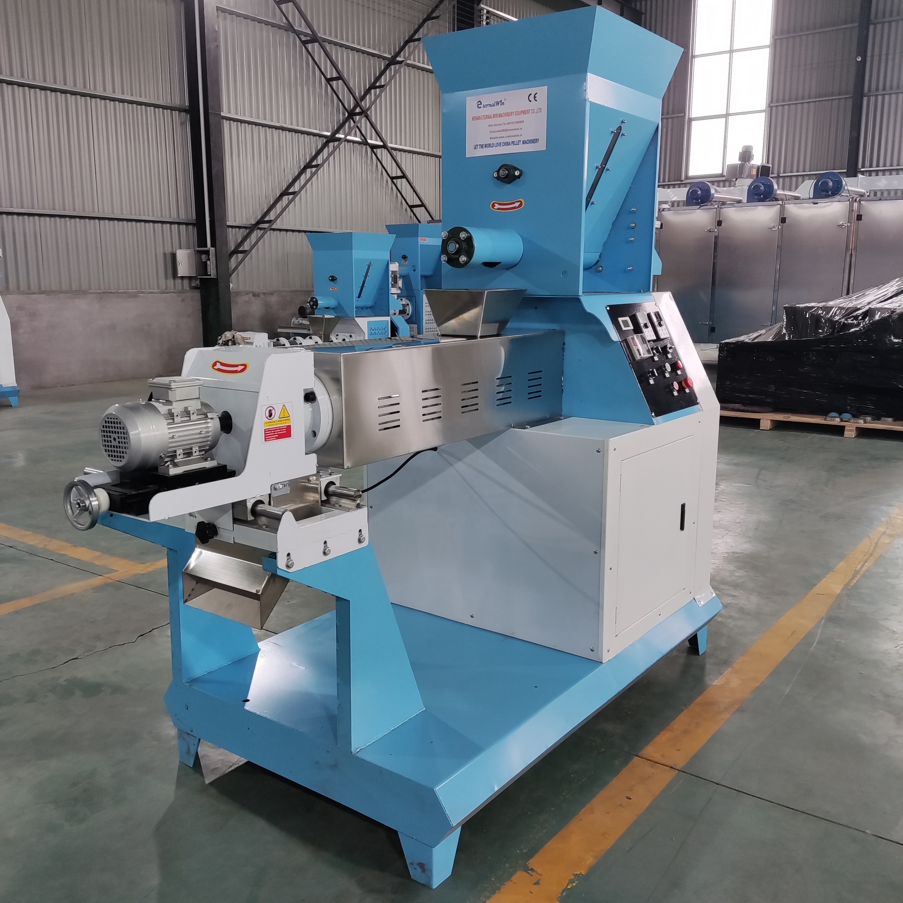 100kg -200kg/h Floating Fish Feed mill extruder machine special for dog food cat food fish food making with good service