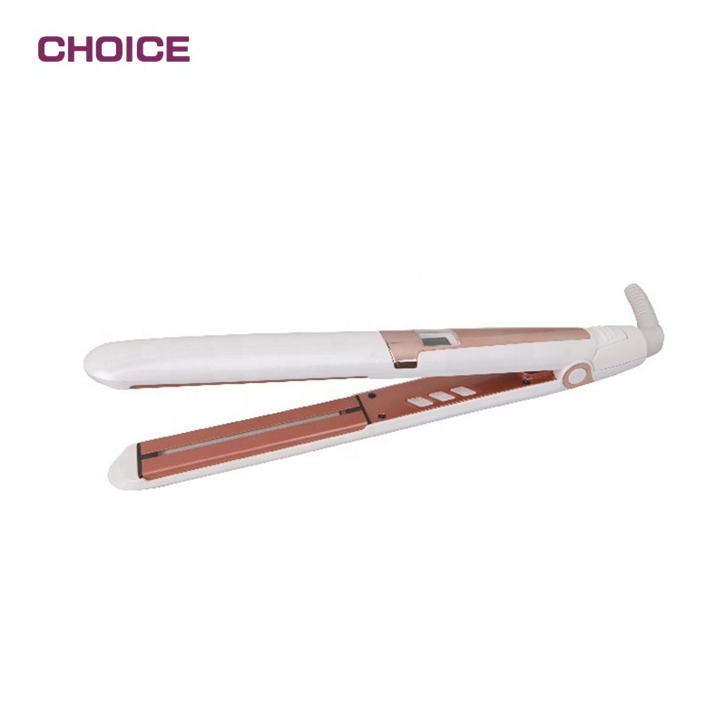 2023 new Ready to Ship Infrared Professional Steam Hair Straightener Straightening Irons Flat Iron Tourmaline Ceramic