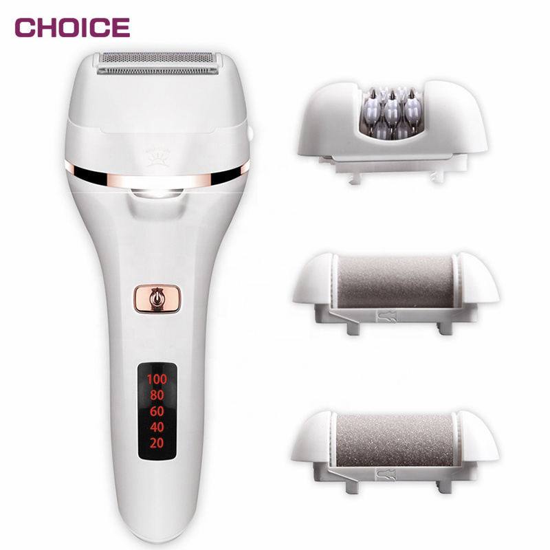 4 in 1 LED Foot File Machine Waterproof Professional Electric Foot Callus Remover pedicure foot care tools