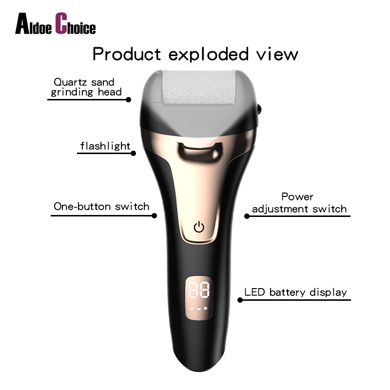 Professional Waterproof Portable Callus Remover Rechargeable Electric Foot Pedicure Callus Remover Electronic Foot File