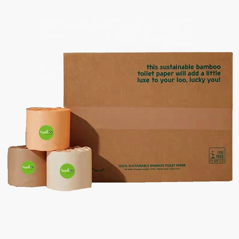 Soft Organic Eco Friendly Certified Oem Custom Cheap 4 3 2 Ply Bamboo Toilet Paper