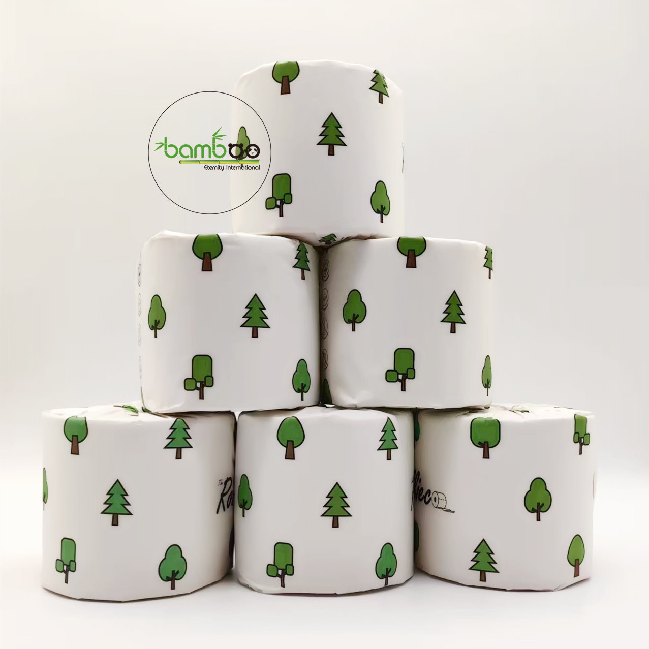 Zero Plastic 3Ply Premium Bamboo Toilet Paper 10*10cm Made From Tree-Free 100% Bamboo toilet tissue